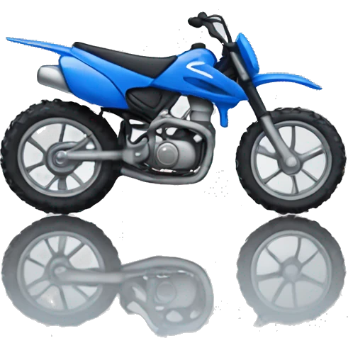 blue dirt bike black seat emoji