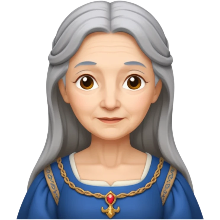 The kind and amiable grandmother in medieval fairy tales emoji