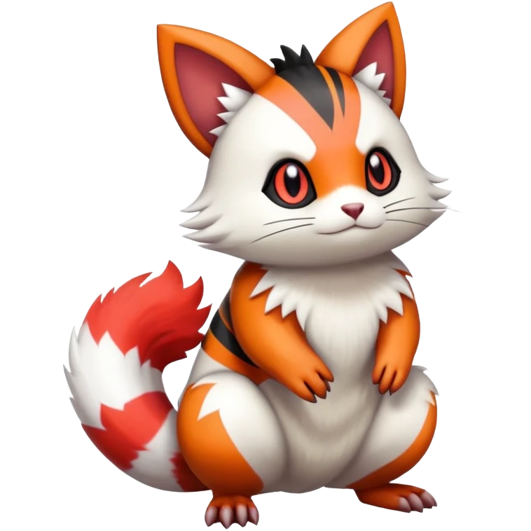 Furret-Litten-Zangoose-Hybrid (Full body) emoji