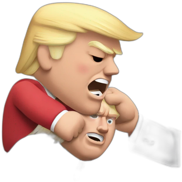 Trump being punched emoji