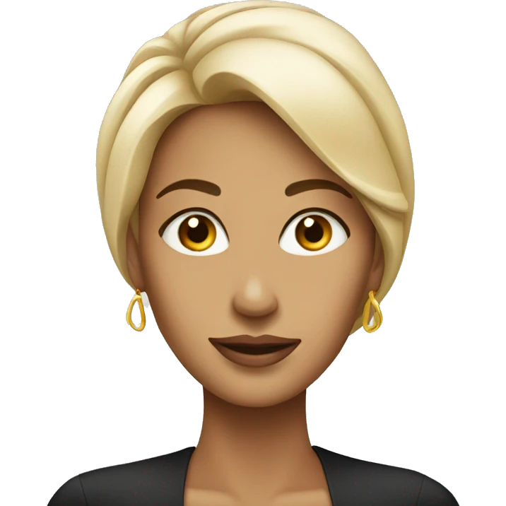 sophisticated woman face emoji