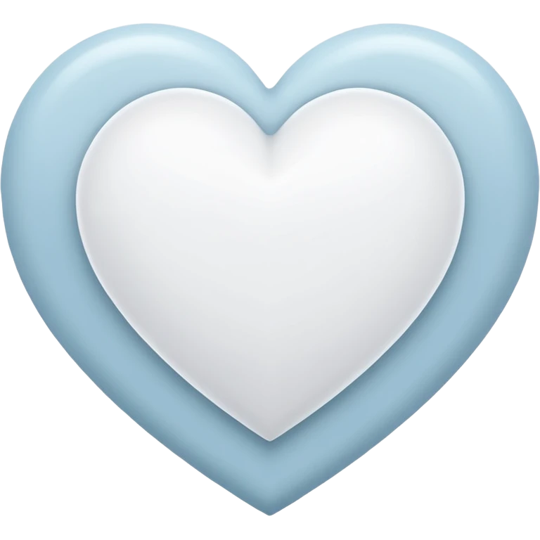 I want a white heart in heart a H emoji