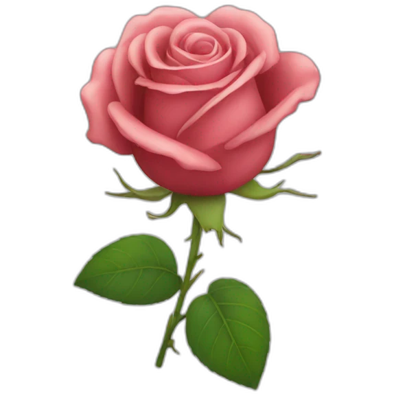 Rose with Heart emoji