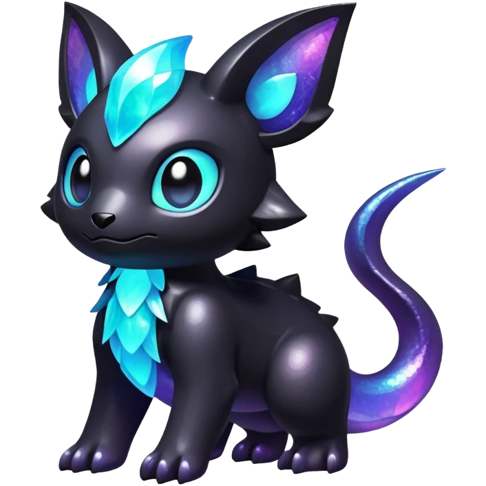  Iridescent black dark fakemon-creature  emoji