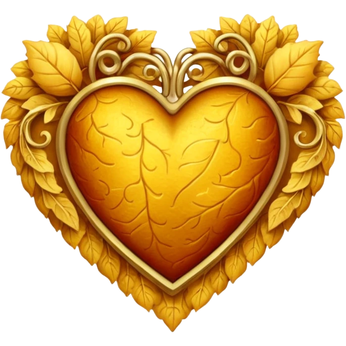 Autumn heart emoji