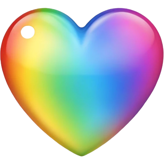 Rainbow heart emoji
