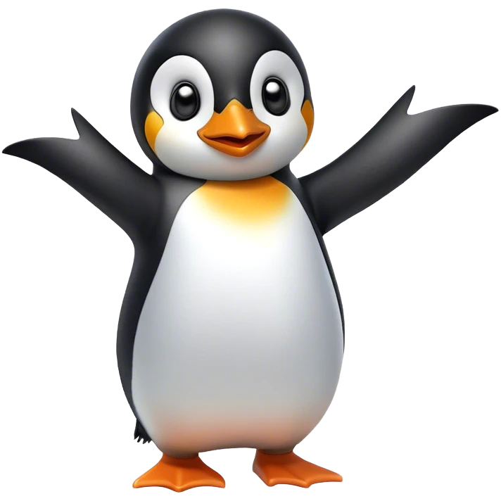 Penguin dancing emoji