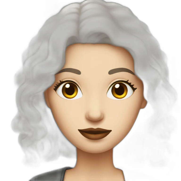white-whoman-with-dark-hair-with-espresso-martini emoji