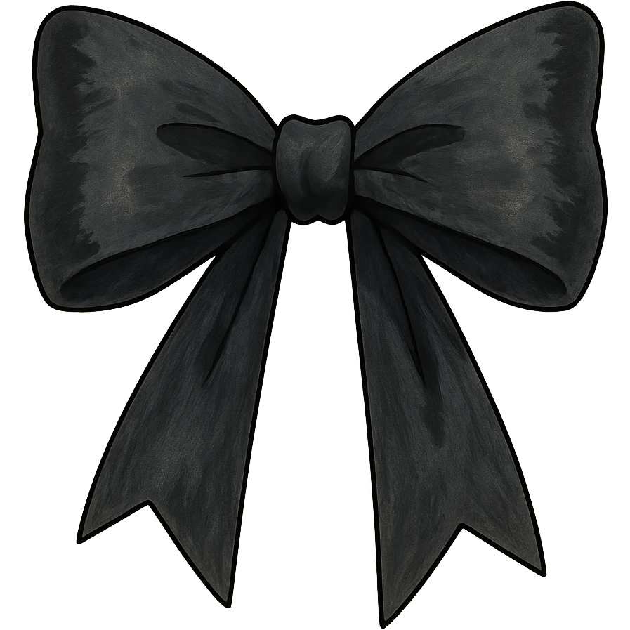 gothic bow emoji