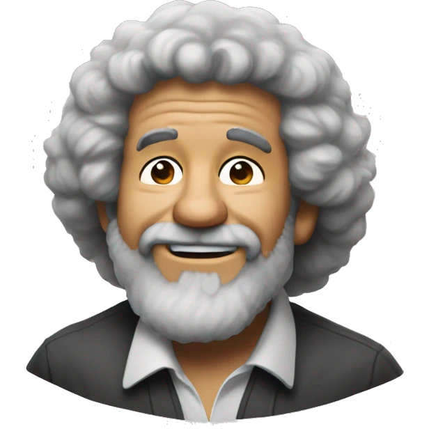 Bob Ross nosing in approval  emoji