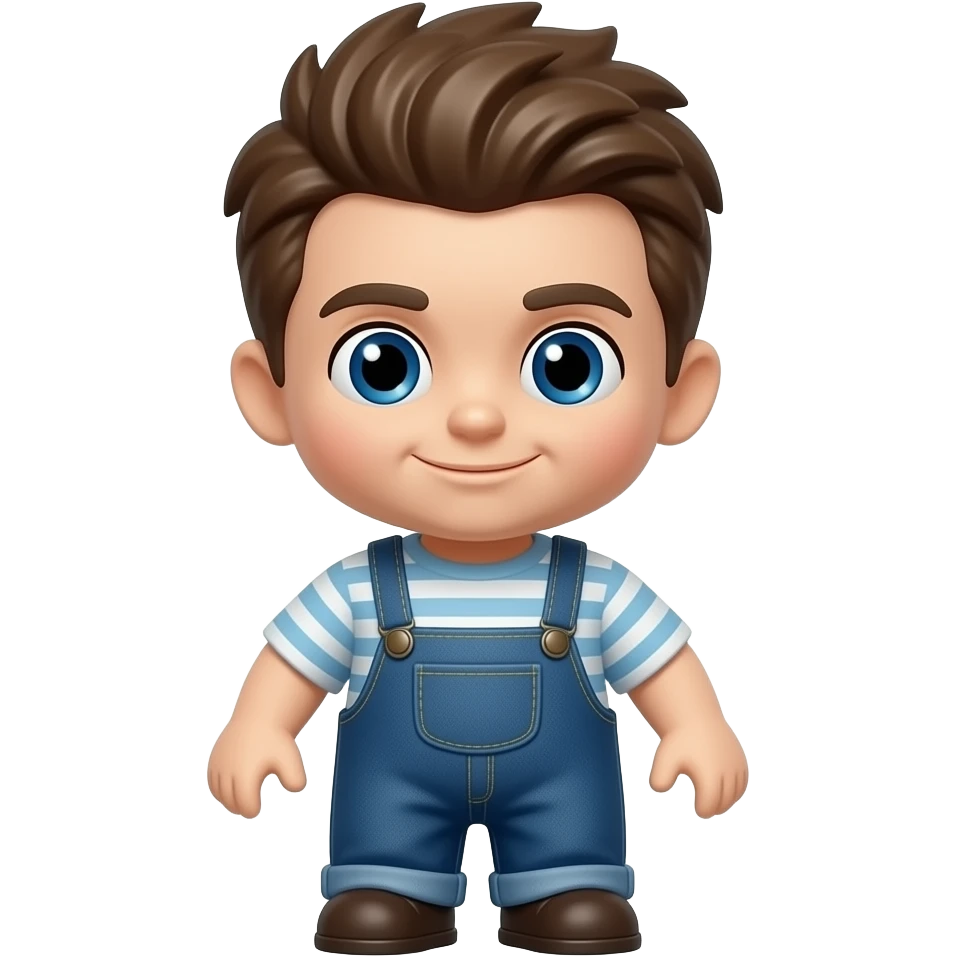 Male rag doll toy emoji