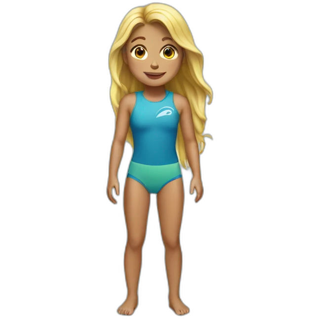 Surf girl emoji