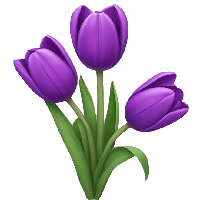 purple tulips emoji