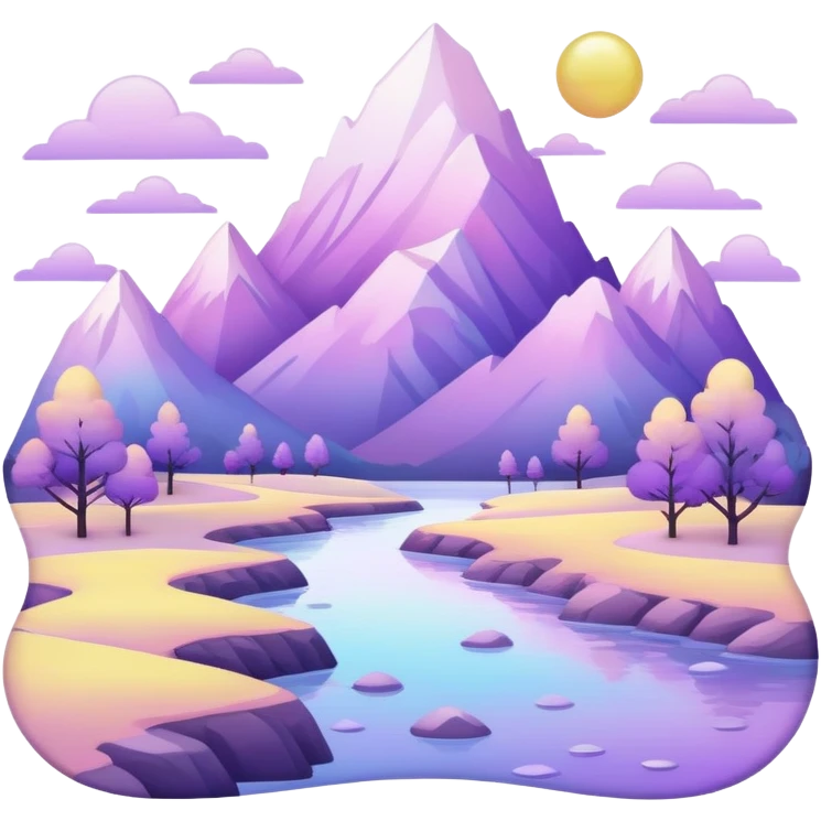  Pastel-white-yellow-purple-Iridescent-aesthetic-scenic-scenery-Decoration emoji