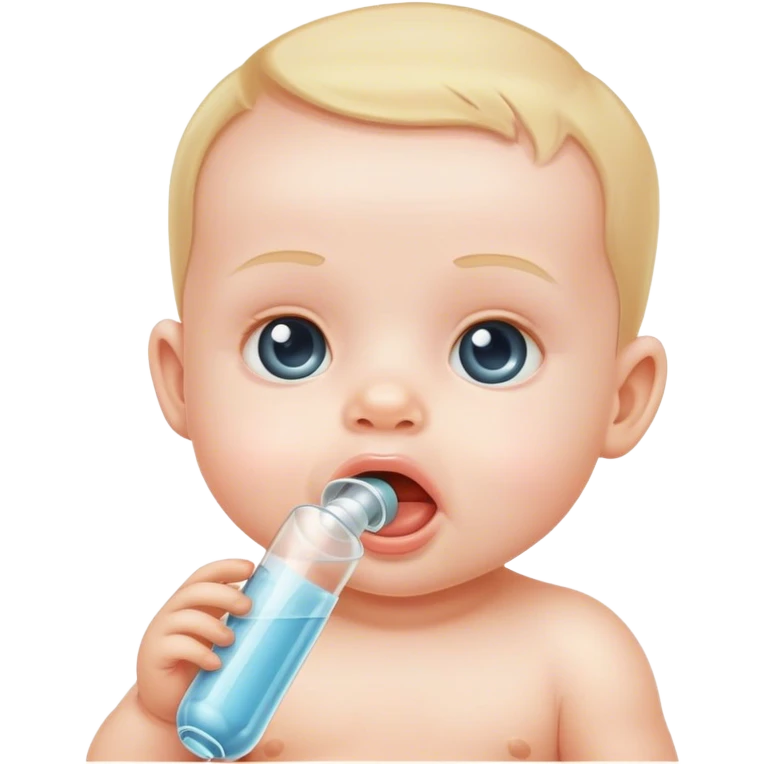 baby with tube in mouth emoji