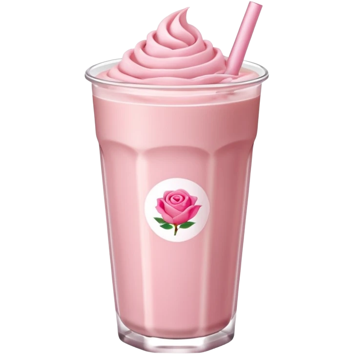 rose milk tea (no strraw, no face, just simple, no ice) emoji