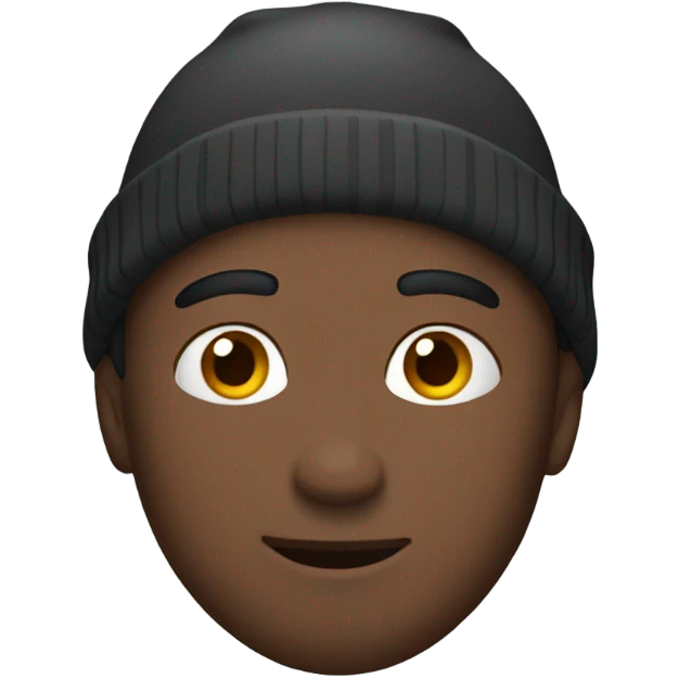 Guy with a beanie emoji