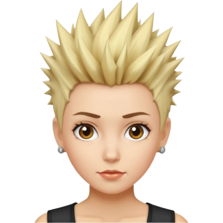 frau freche extreme Kurzhaarfrisur emoji