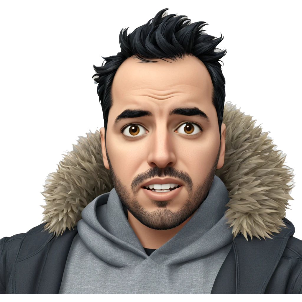 boy with black hair and beard emoji