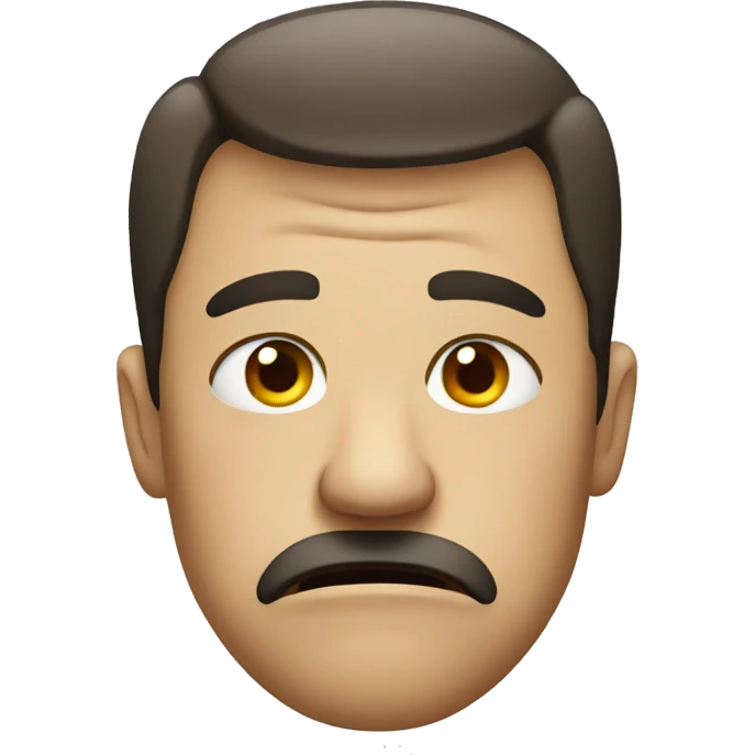 Annoyed face emoji