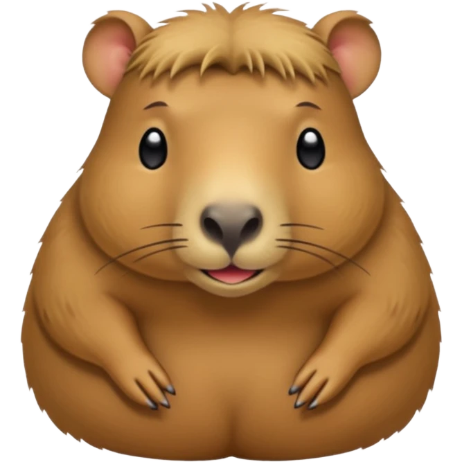 Capybara showing his dick emoji