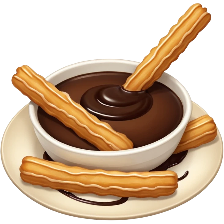 churros and chocolate sauce emoji