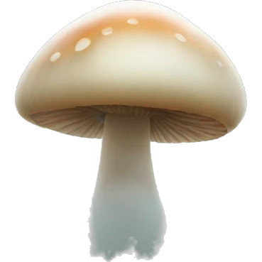 Mushroom behind the fog emoji