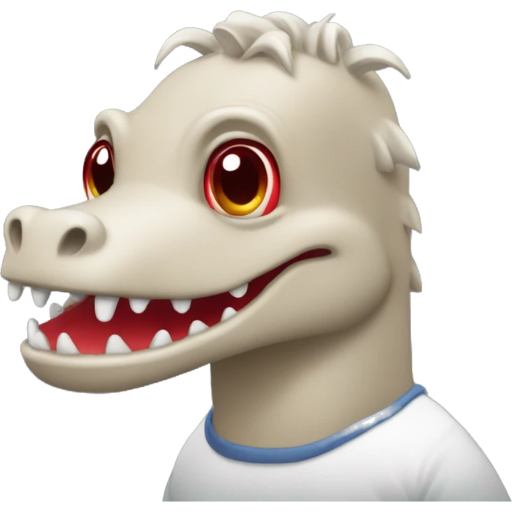 Red crocs emoji