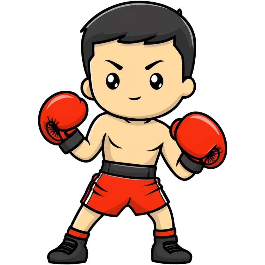 boy with boxing gloves emoji