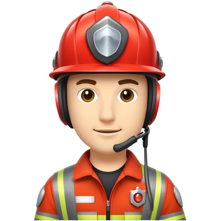 Pompier vélo emoji