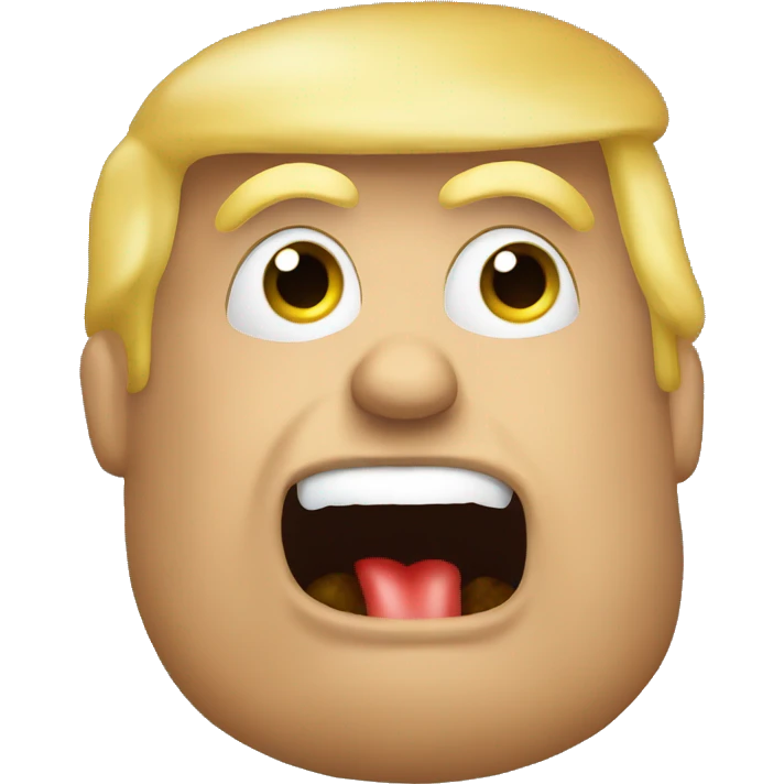 Trump eat potato emoji