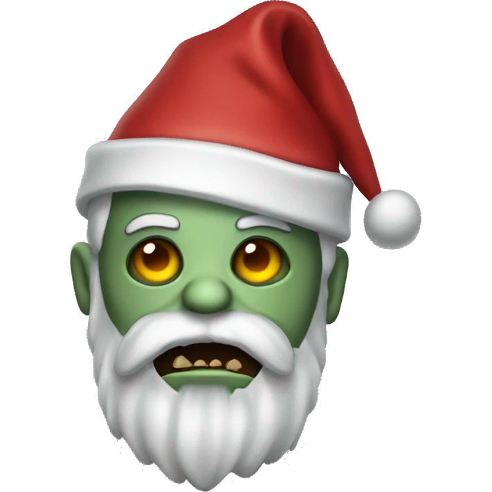 A santa Zombi emoji