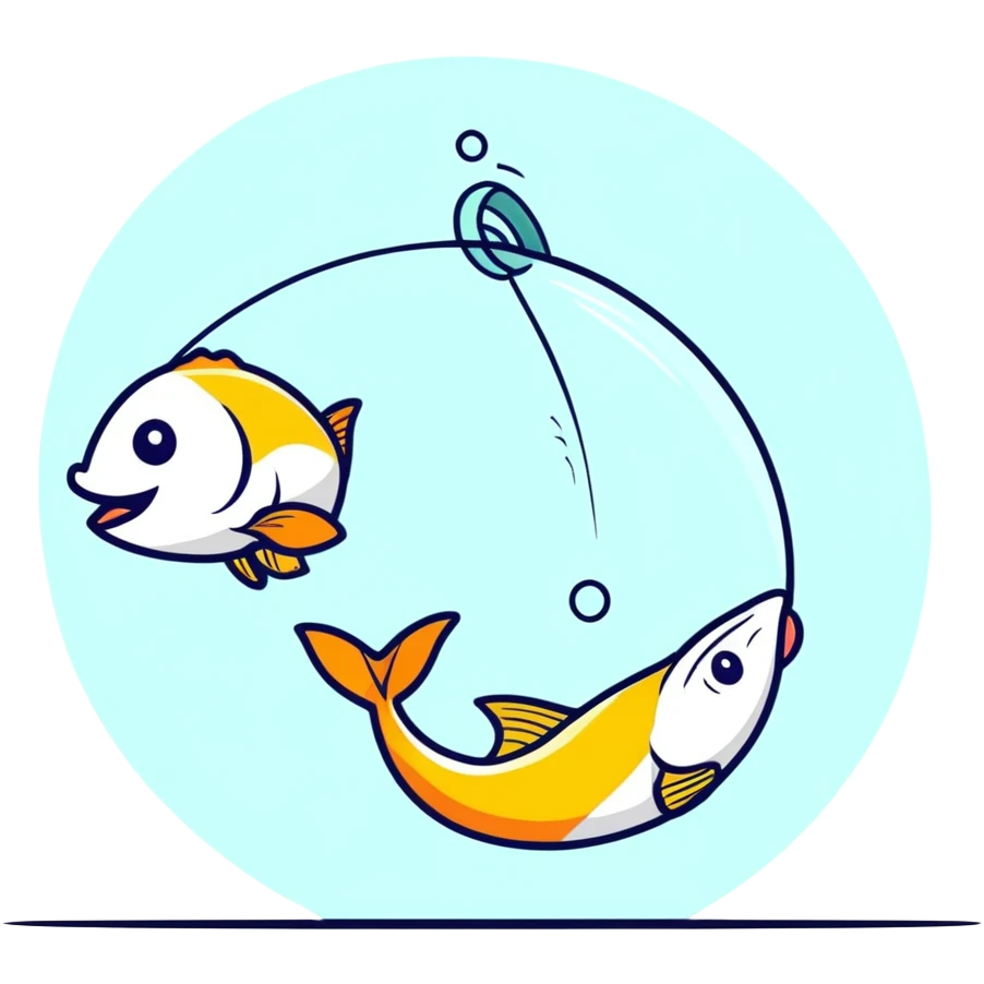 Guy catching a big fish emoji