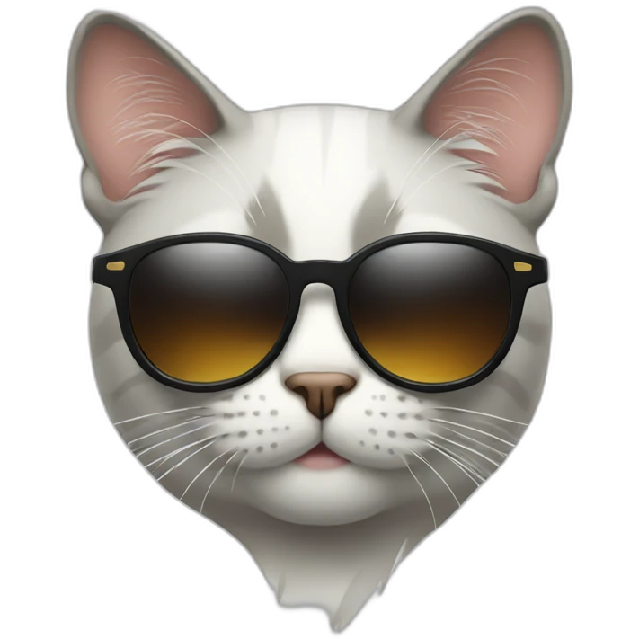 Cat with sunglasses emoji