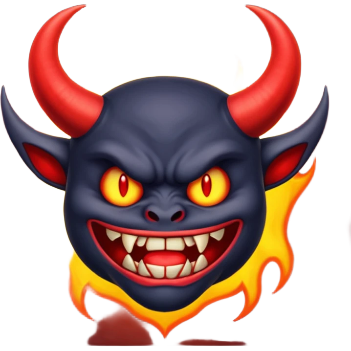 tạo cho tôi emoji demon màu tím emoji