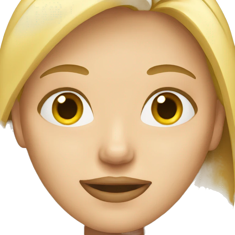 a blond woman emoji