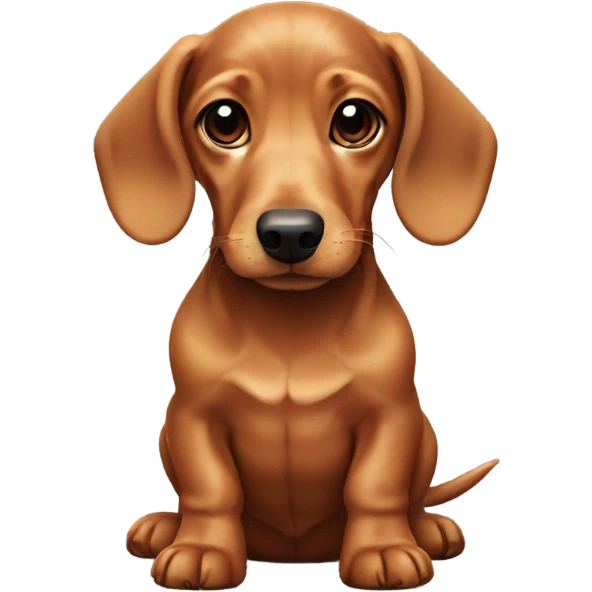 Dachshund puppy emoji