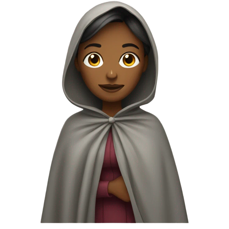 Woman wearing a cape emoji