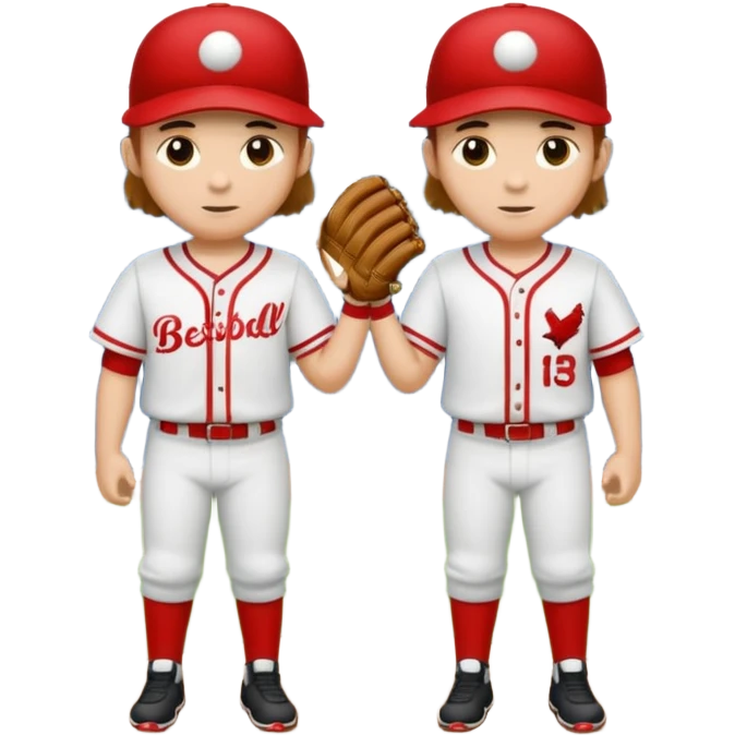 quiero dos equipos enemigos de baseball  emoji