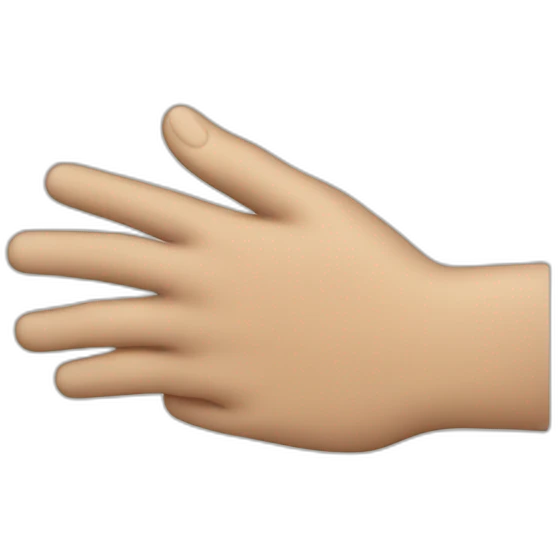 Hand left swiping emoji