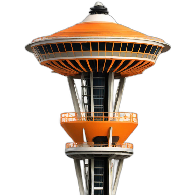 orange space needle emoji