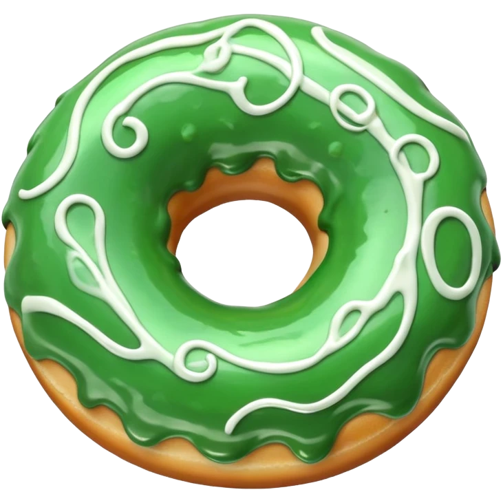 rococo regency green donut emoji