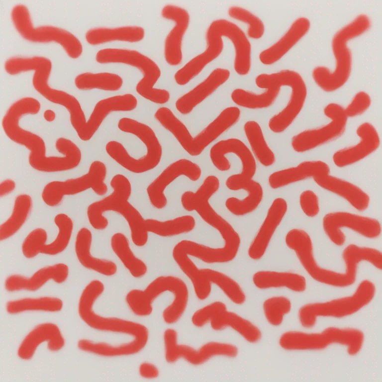 Red Marker drawing square shape line  emoji