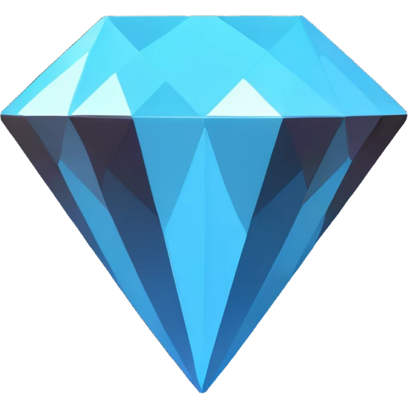 Minecraft diamond emoji