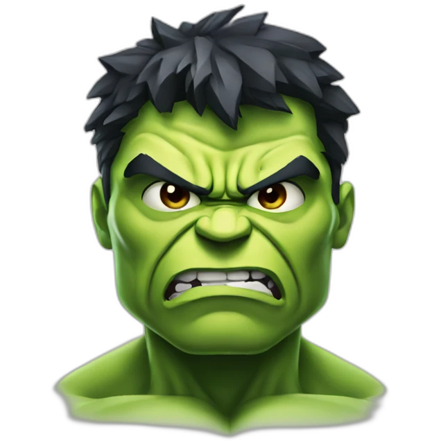 Hulk angry emoji