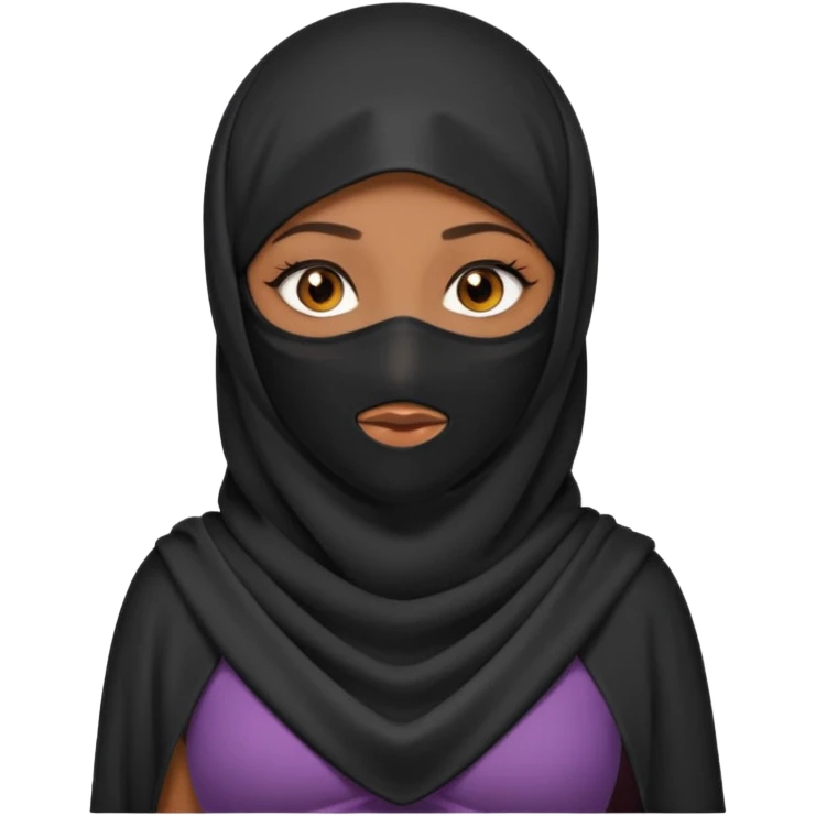 Niqab girl wear skimpy clothes in mosque  emoji