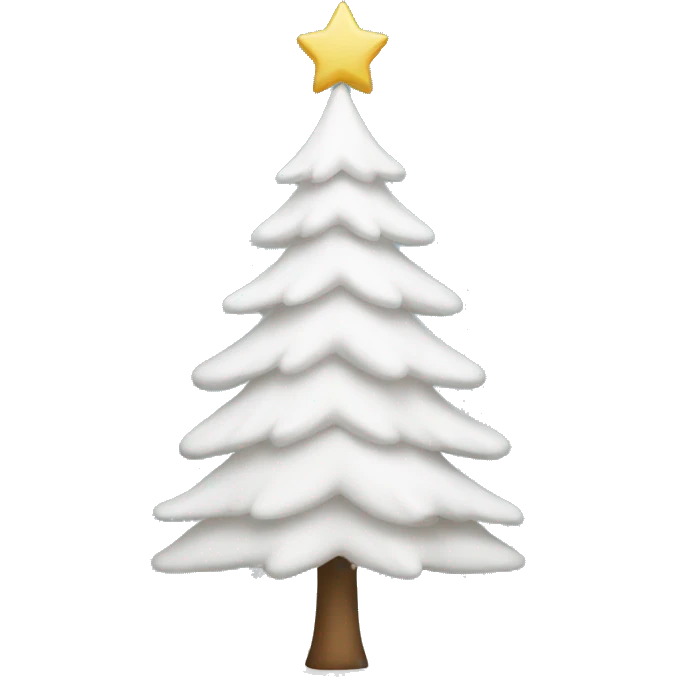 White christmas tree emoji