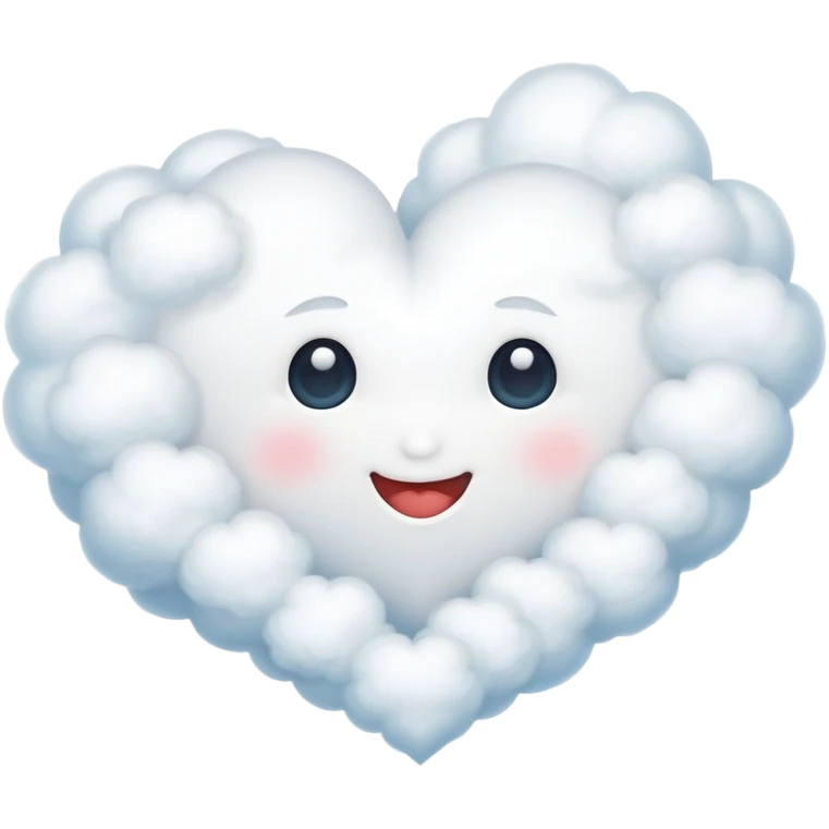 heart shaped cloud emoji