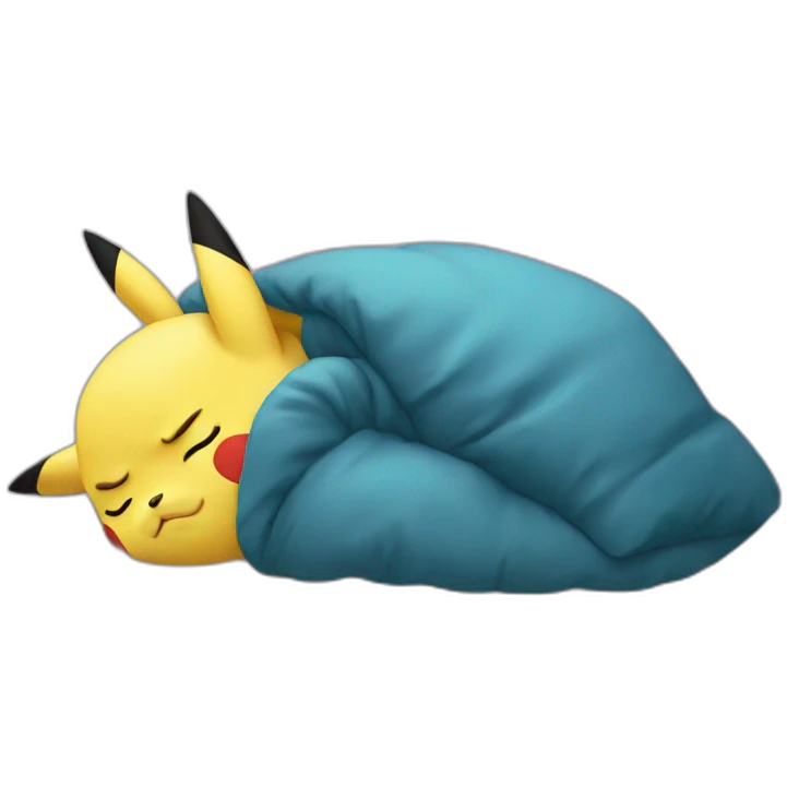 Pikachu sleeping emoji