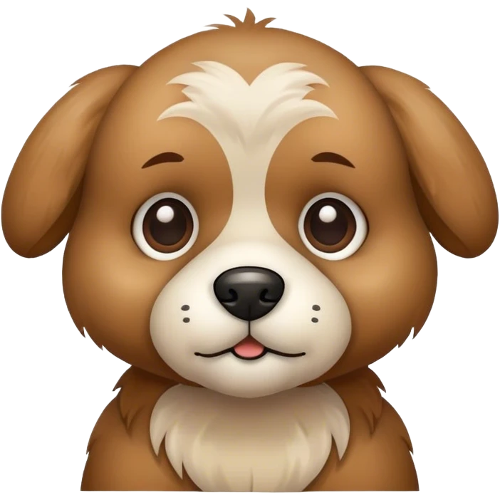 Teddy bear dog emoji